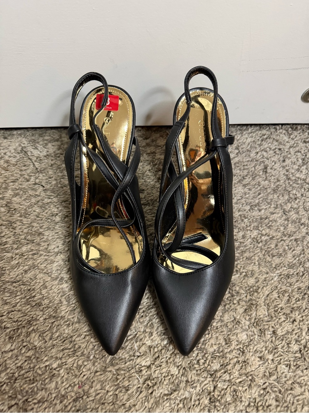 Women’s Black Pointed Slingback Pumps - Elegant Evening Heels